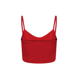 Bamboo Crop Layering Singlet - Chili Pepper