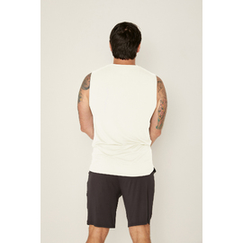 Bamboo Men's Tank Singlet - Cream