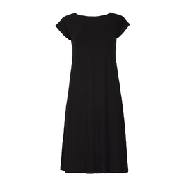 Bamboo Boat Neck Dress - Black