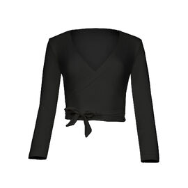 L/S Ballet Wrap Top - Black