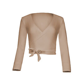 L/S Ballet Wrap Top - Caramel