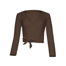 L/S Ballet Wrap Top - Cocoa