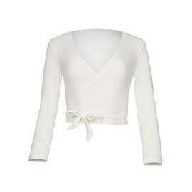 L/S Ballet Wrap Top - Cream