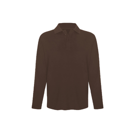 Men's L/S Polo Shirt - Cocoa