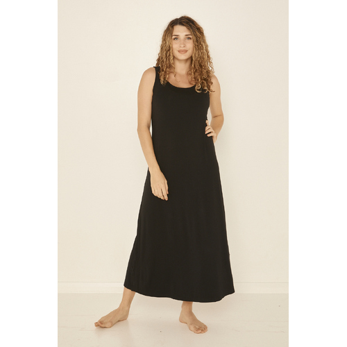 Bamboo Maxi Dress - Black