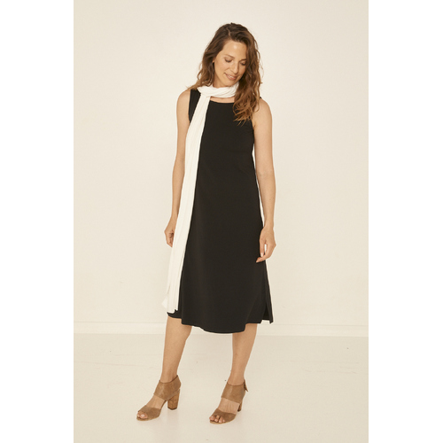 Bamboo A-Line Singlet Dress - Black