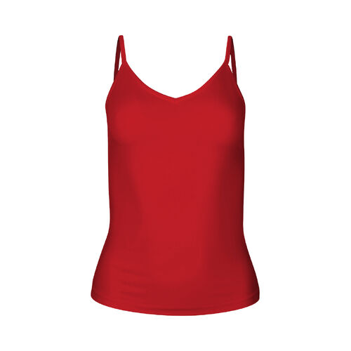 Bamboo Layering Singlet - Chili Pepper