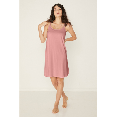 Bamboo Swing Dress - Pink Clay