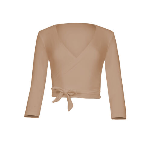 Bamboo Ballet Wrap Cardi - Caramel