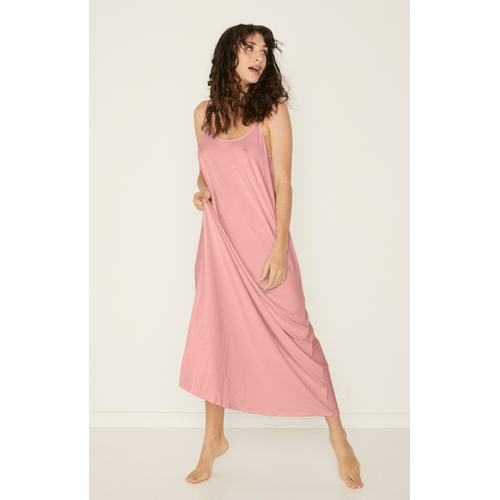 Bamboo Swing Maxi Dress - Pink Clay