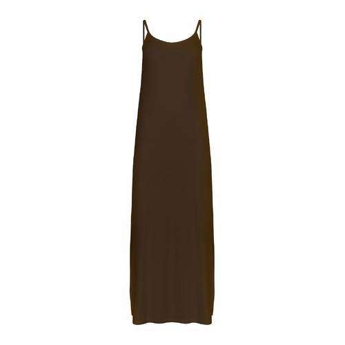 Bamboo Maxi Slip Dress - Cocoa