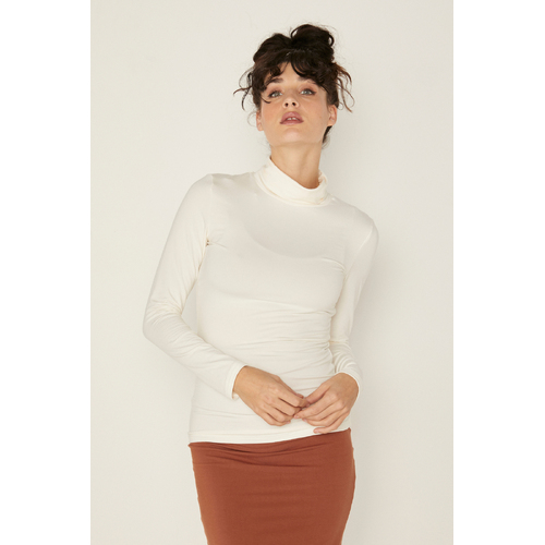 Bamboo Fitted Skivvy 2.0 - Cream