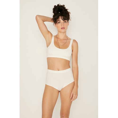 Bamboo Bridgette Jones Knickers - Cream