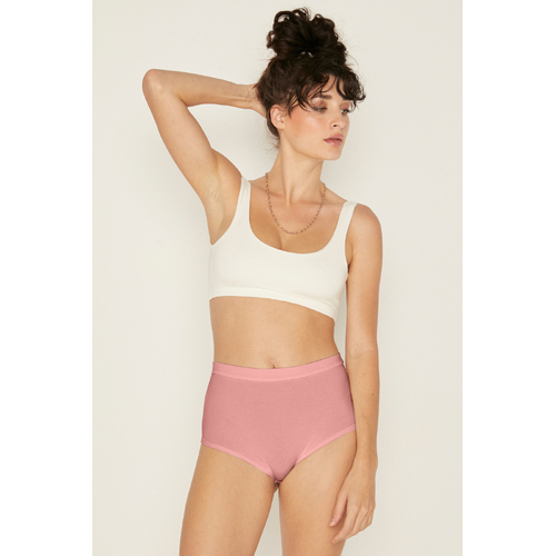 Bamboo Bridgette Jones Knickers - Pink Clay