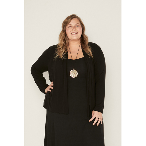 Bamboo Mid Cardigan - Black