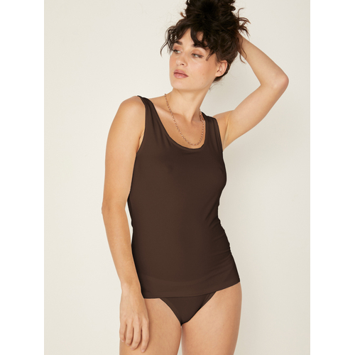 Bamboo Classic Singlet - Cocoa