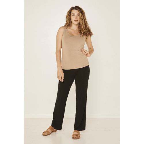 Bamboo Straight Leg Pant 2.0 - Black