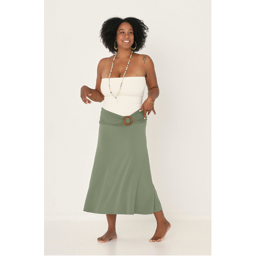 Bamboo Swishy Skirt - Eucalyptus