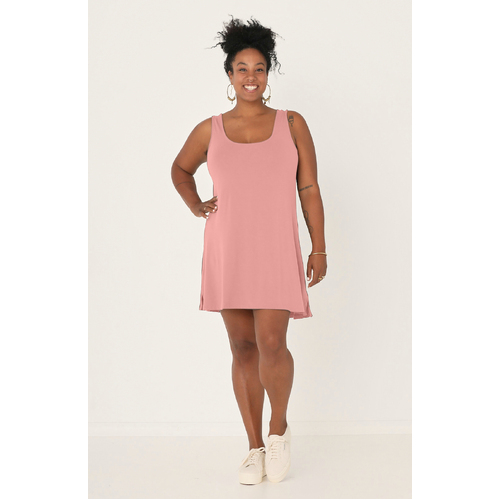 Bamboo Sleeveless Tunic - Pink Clay