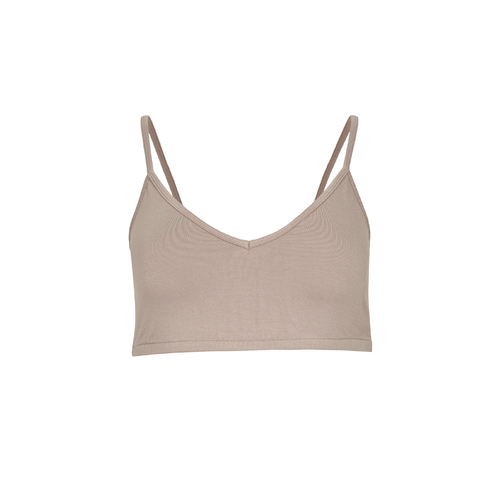 Bamboo Yoga V Bralette - Caramel