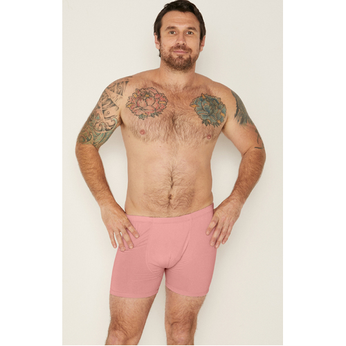 Bamboo Men's Boxers - Pink Clay