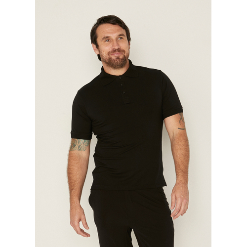 Bamboo Men's Polo Shirt - Black