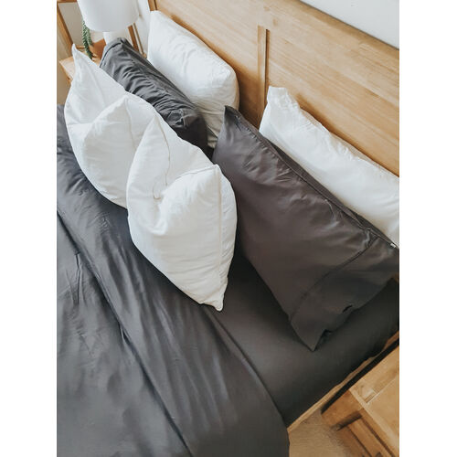 Bamboo Pillow Slip Set - Slate Grey