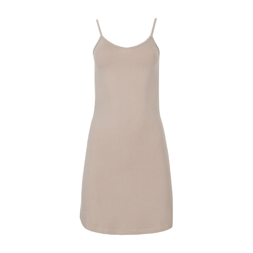 Ultra Fitted Slip Dress - Caramel