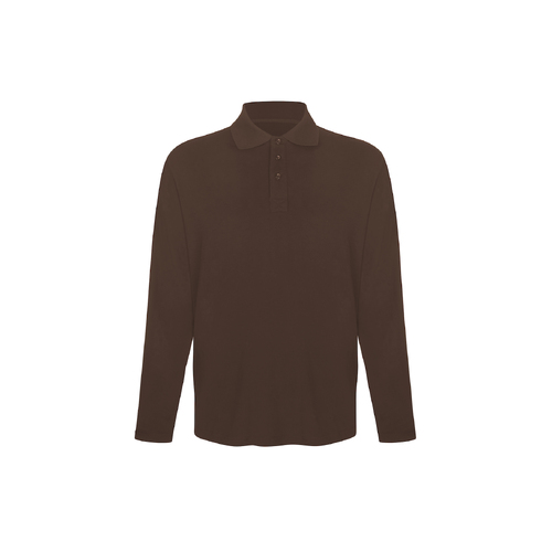 Men's L/S Polo Shirt - Cocoa