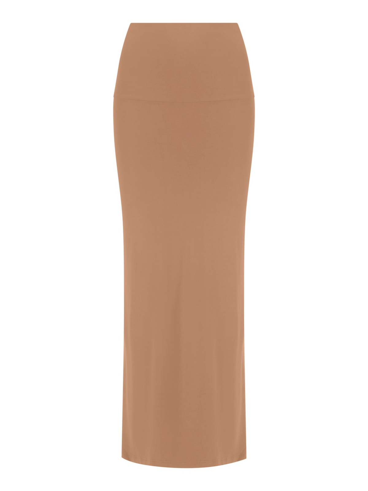 Bamboo Side Split Maxi Skirt - Toffee