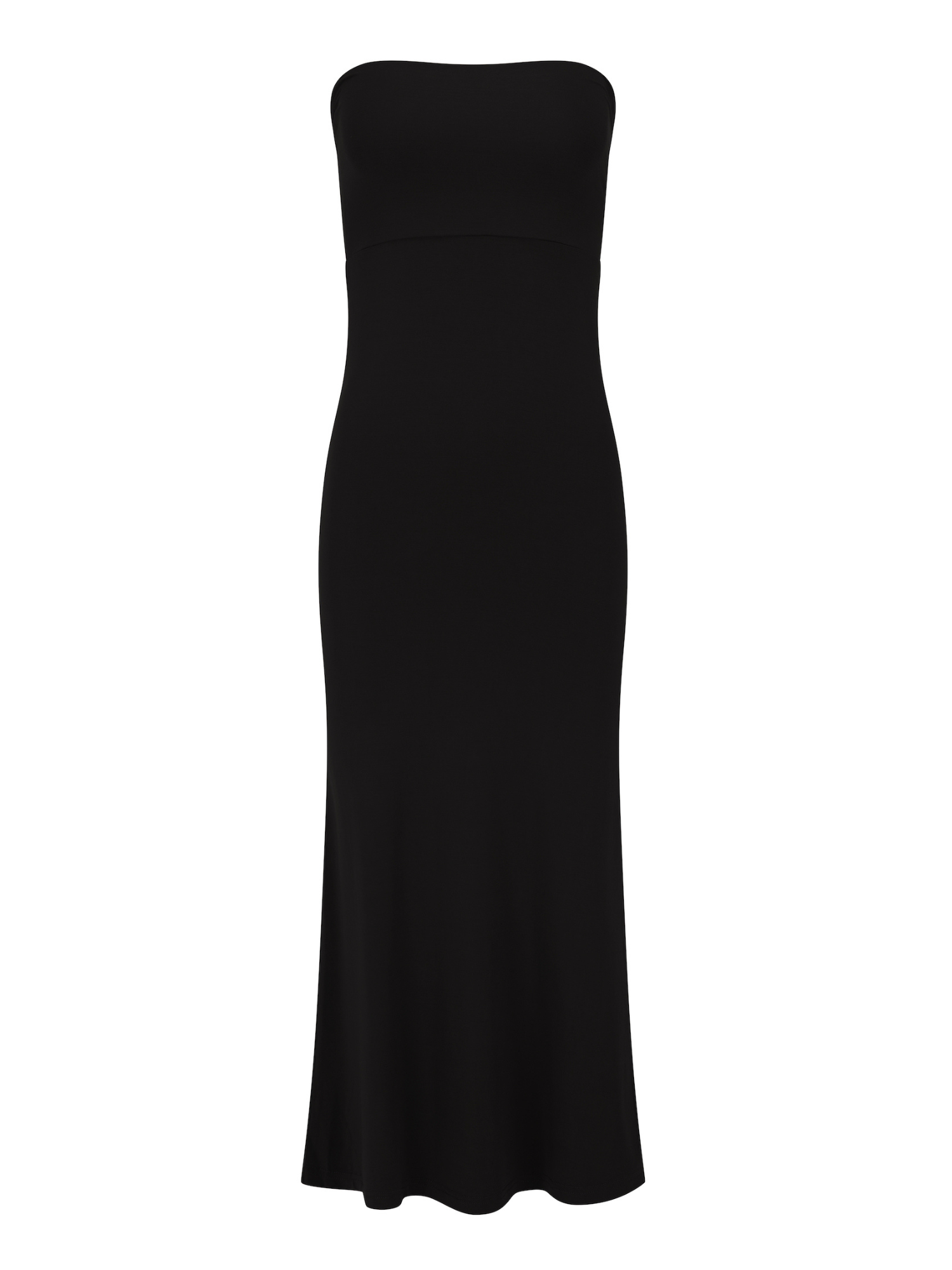 Black bamboo maxi tube pencil skirt convertd to a strapless dress , bamboo womens clothing