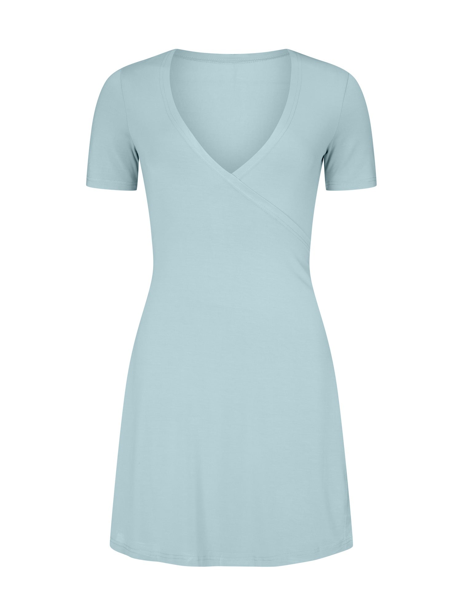 Bamboo Wrap Dress - Mini - Topaz