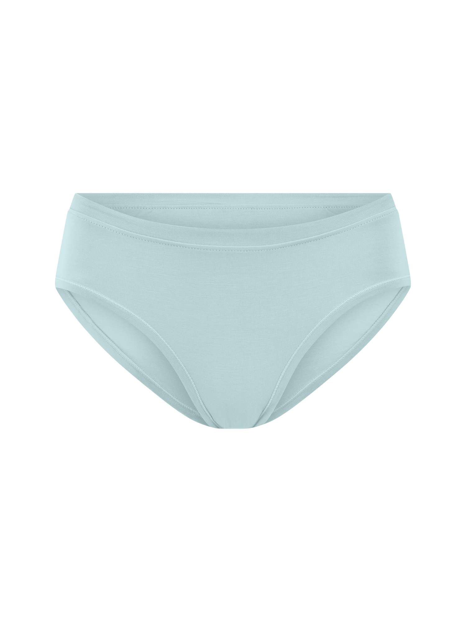 Light blue underwear on a white background