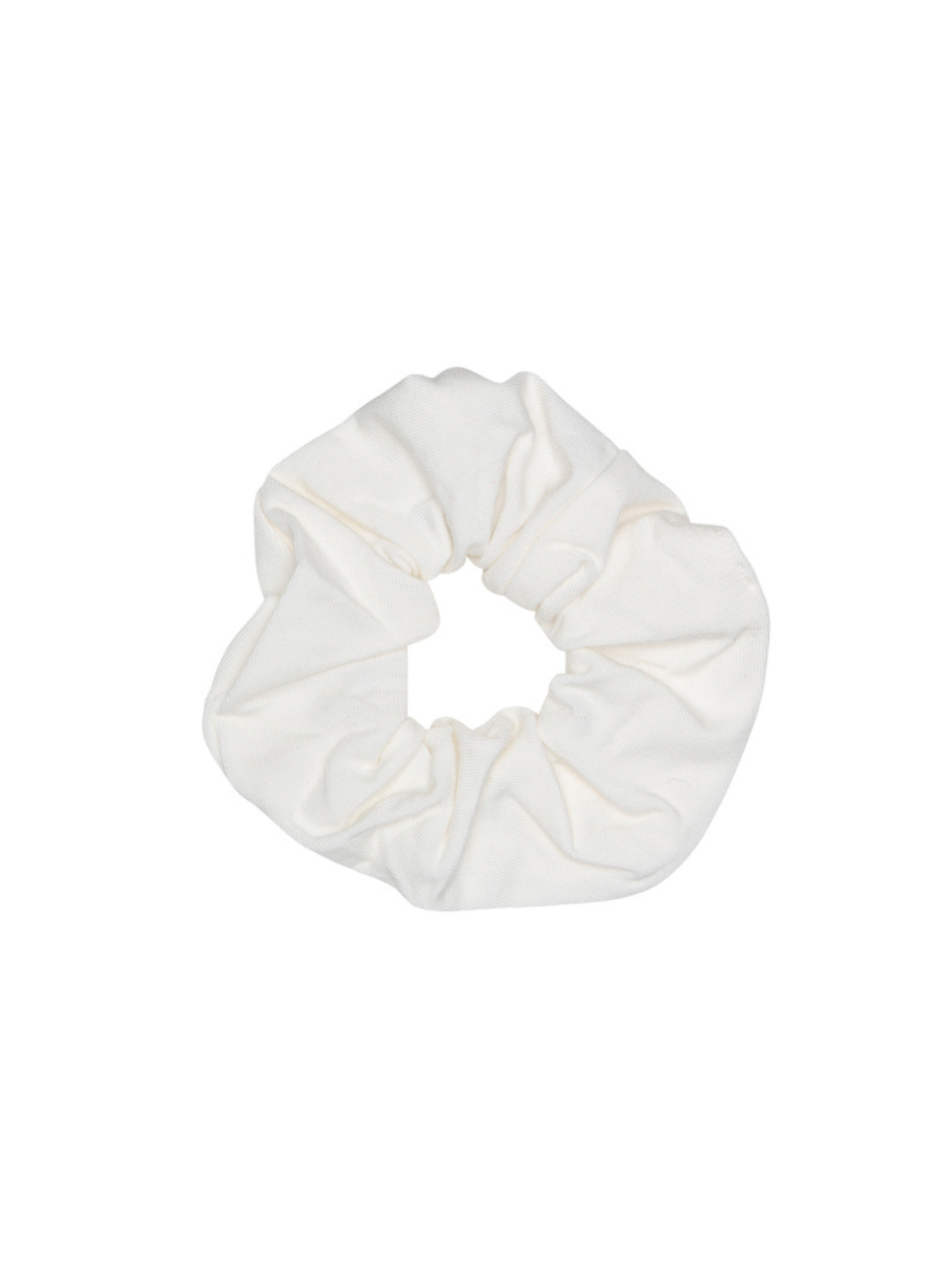 Cream Bamboo hair tie scrunchie