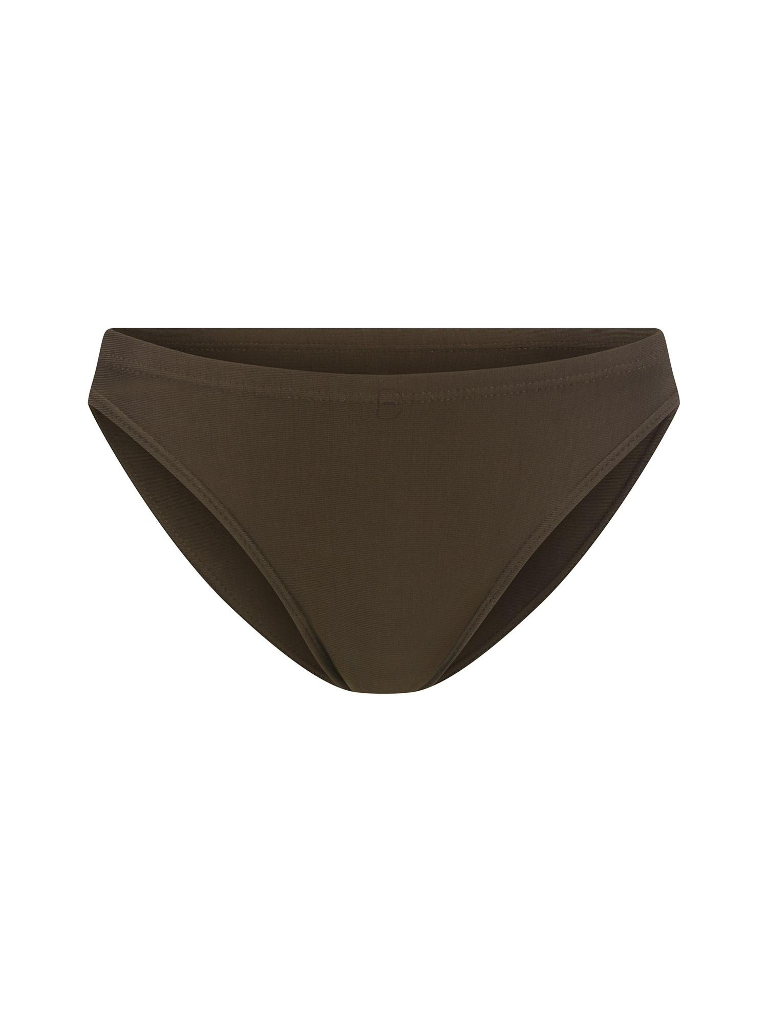 Bamboo cocoa brown bikini bottom on a white background