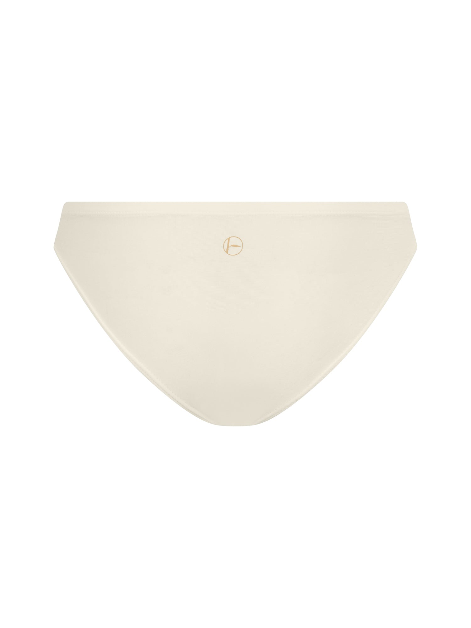Bamboo cream bikini bottom on a white background
