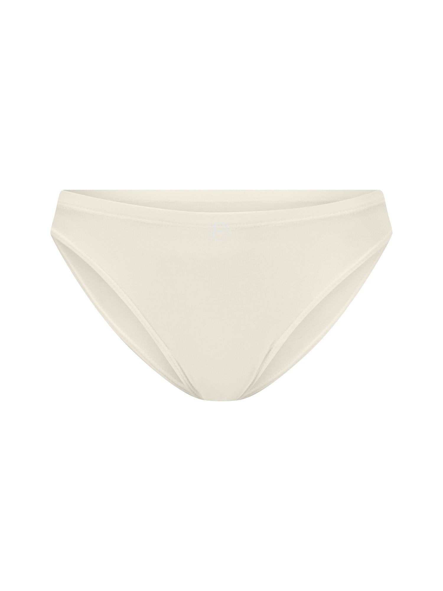 Bamboo cream bikini bottom on a white background