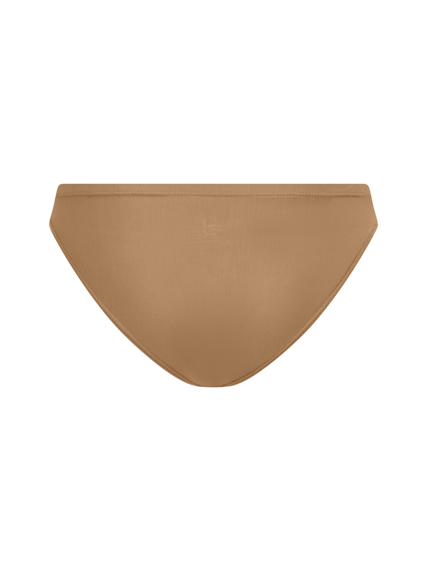 Brown bikini bottom underpant on a white background