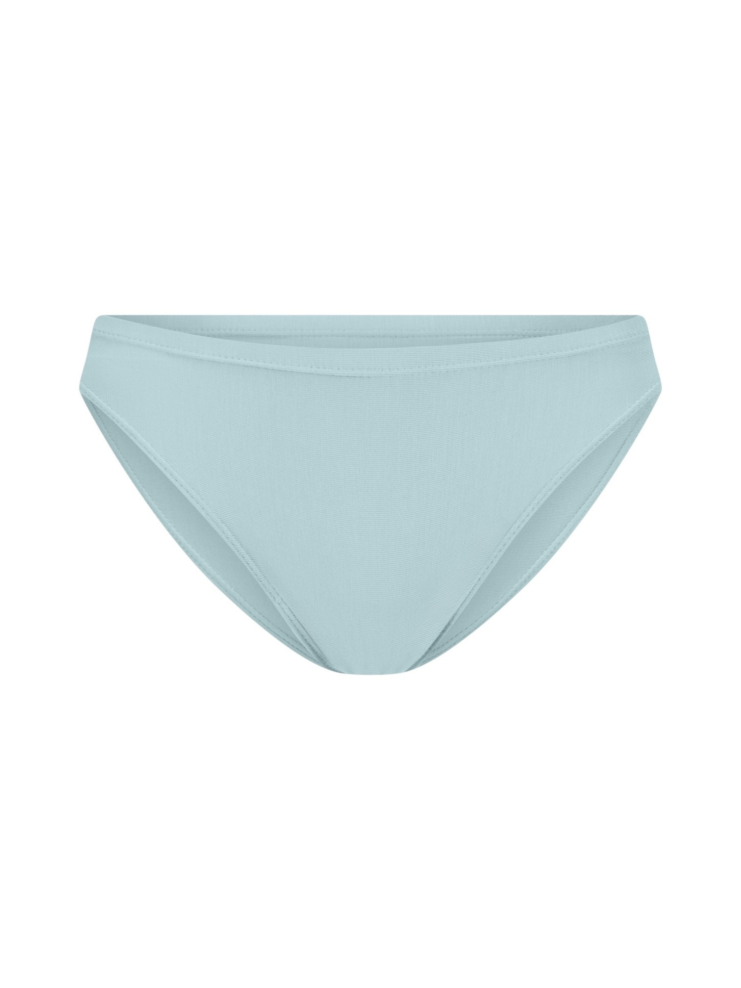 Bamboo topaz blue bikini bottom on a white background