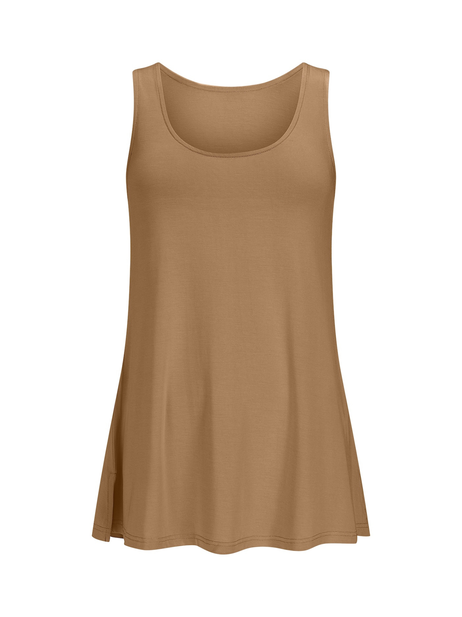 Bamboo A-Line Singlet - Toffee