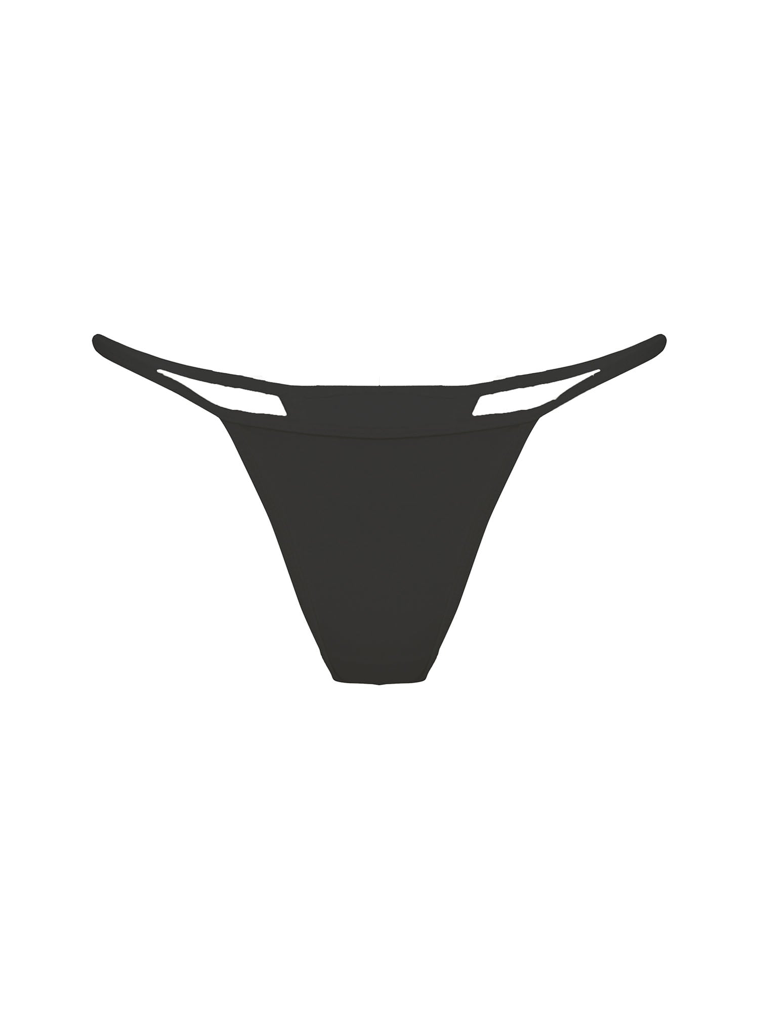 Black barely there, string style g-string, women's bamboo underwear