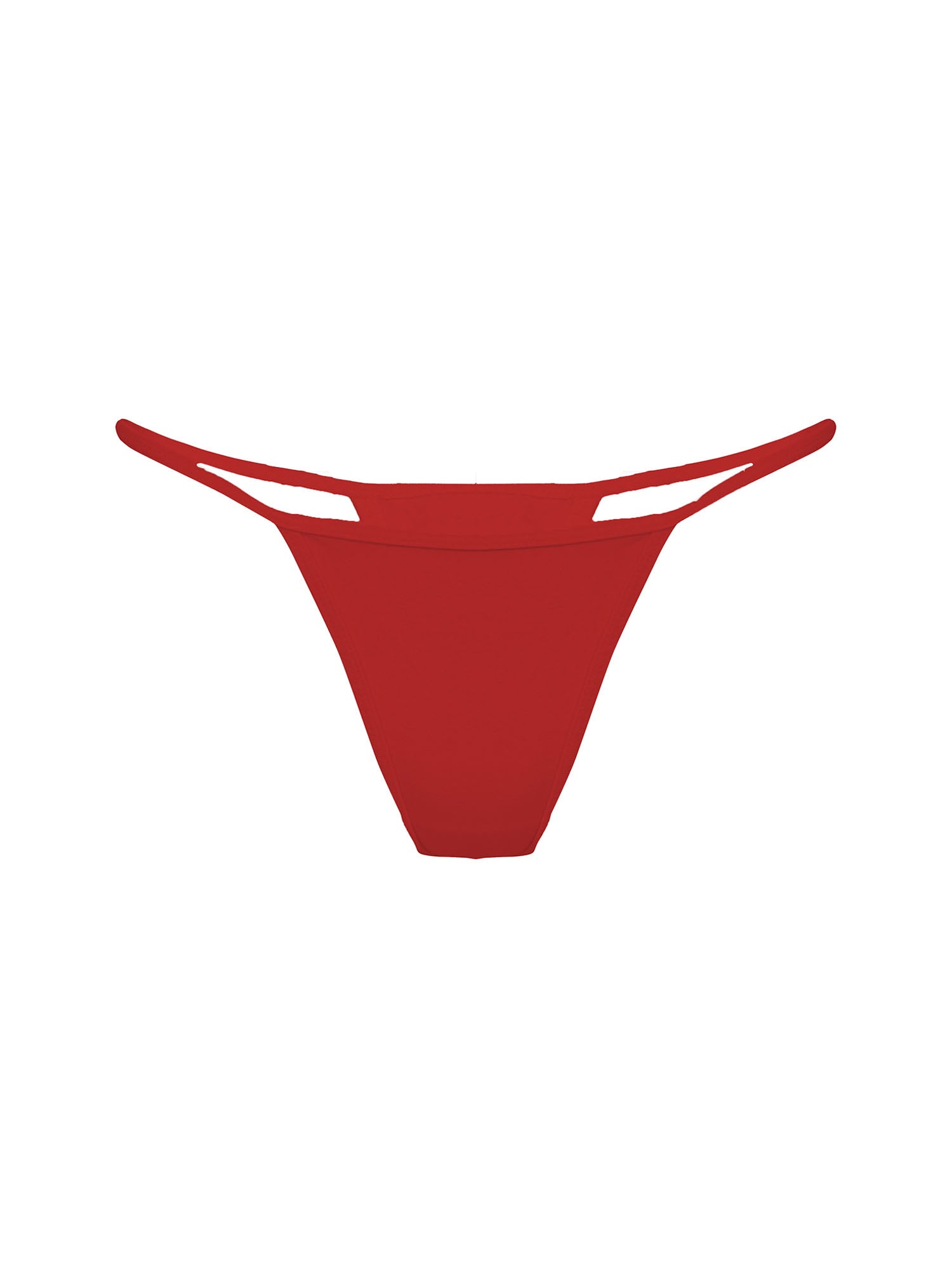 Chili pepper red barely there, string style g-string, women's bamboo underwear