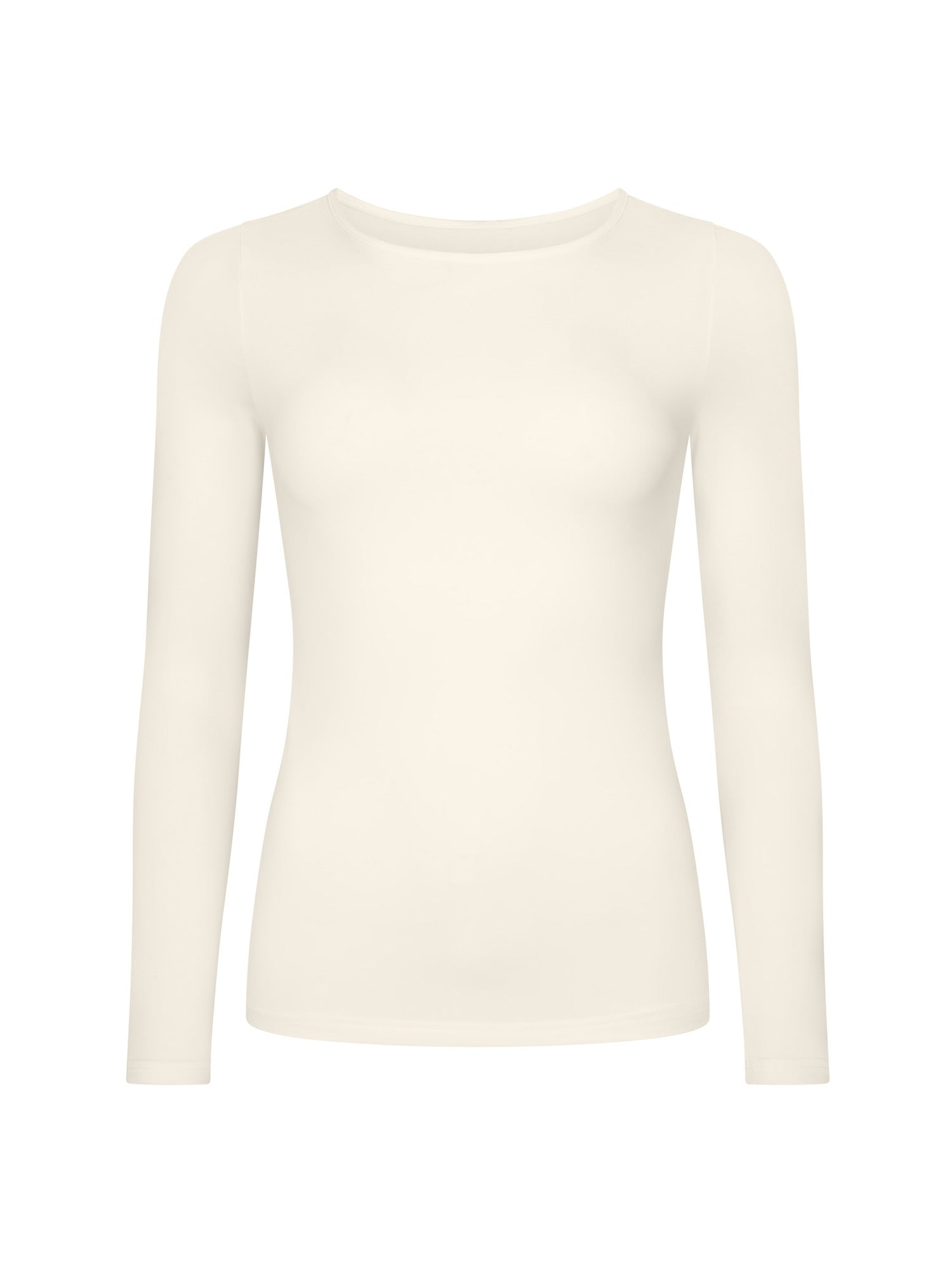 Bamboo Crew Neck Long Sleeve Tee 2.0 - Cream
