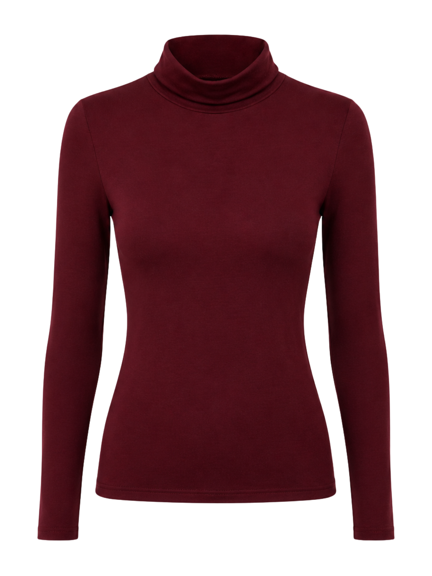 Bamboo Skivvy Turtleneck - Mulberry