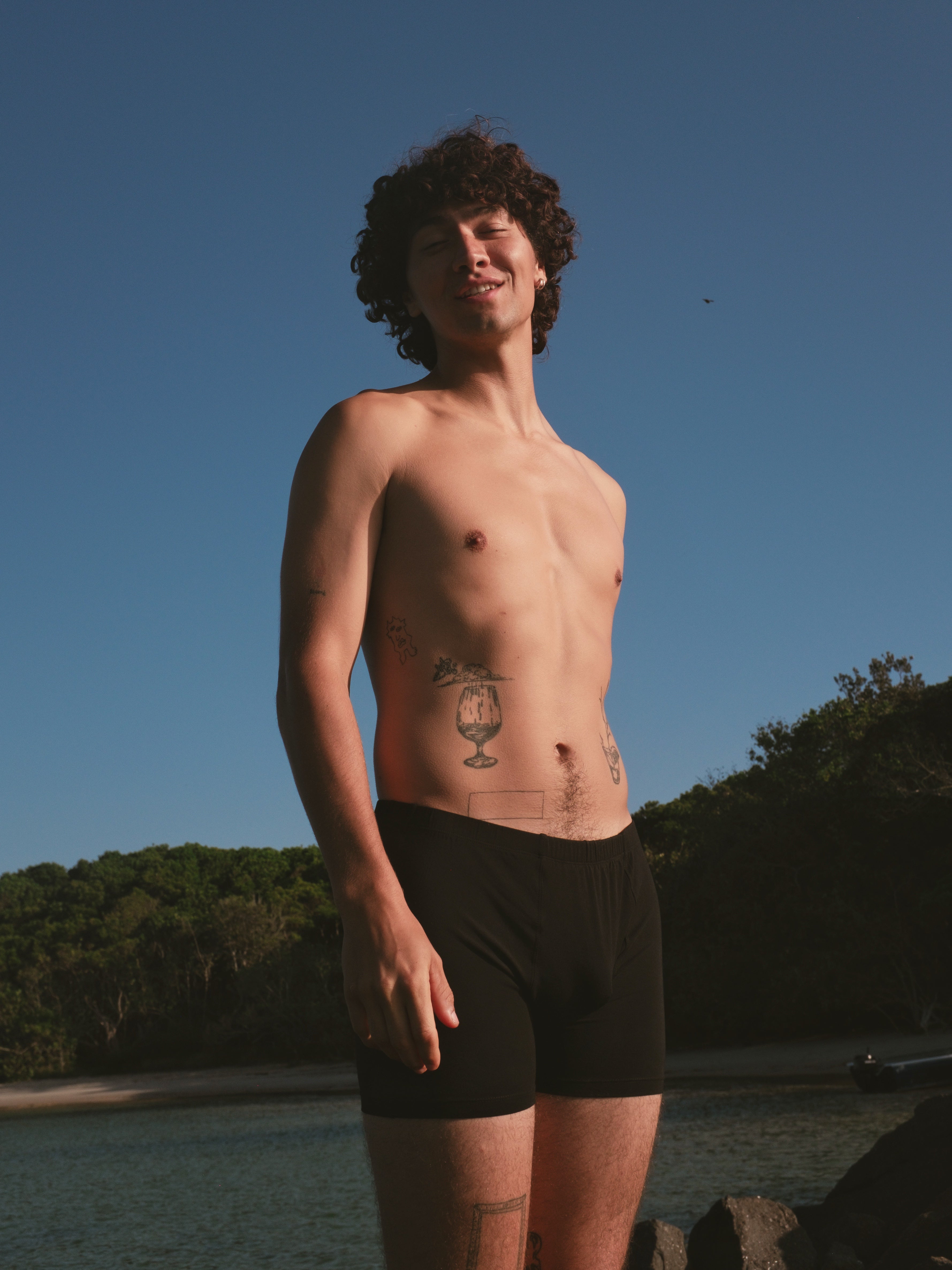 Bamboo Men's Boxers - Black