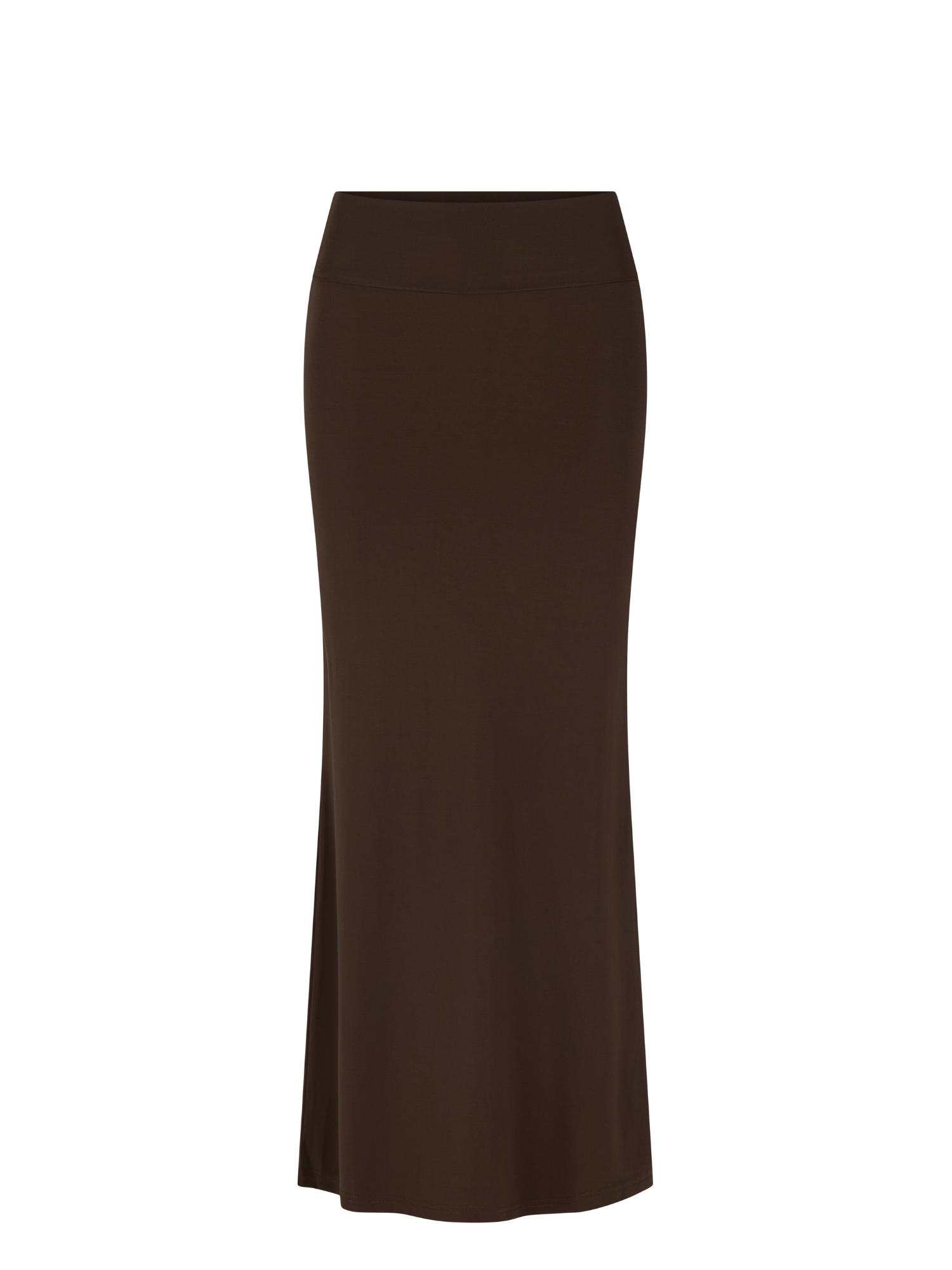 Cocoa brown bamboo maxi tube pencil skirt, bamboo womens clothing