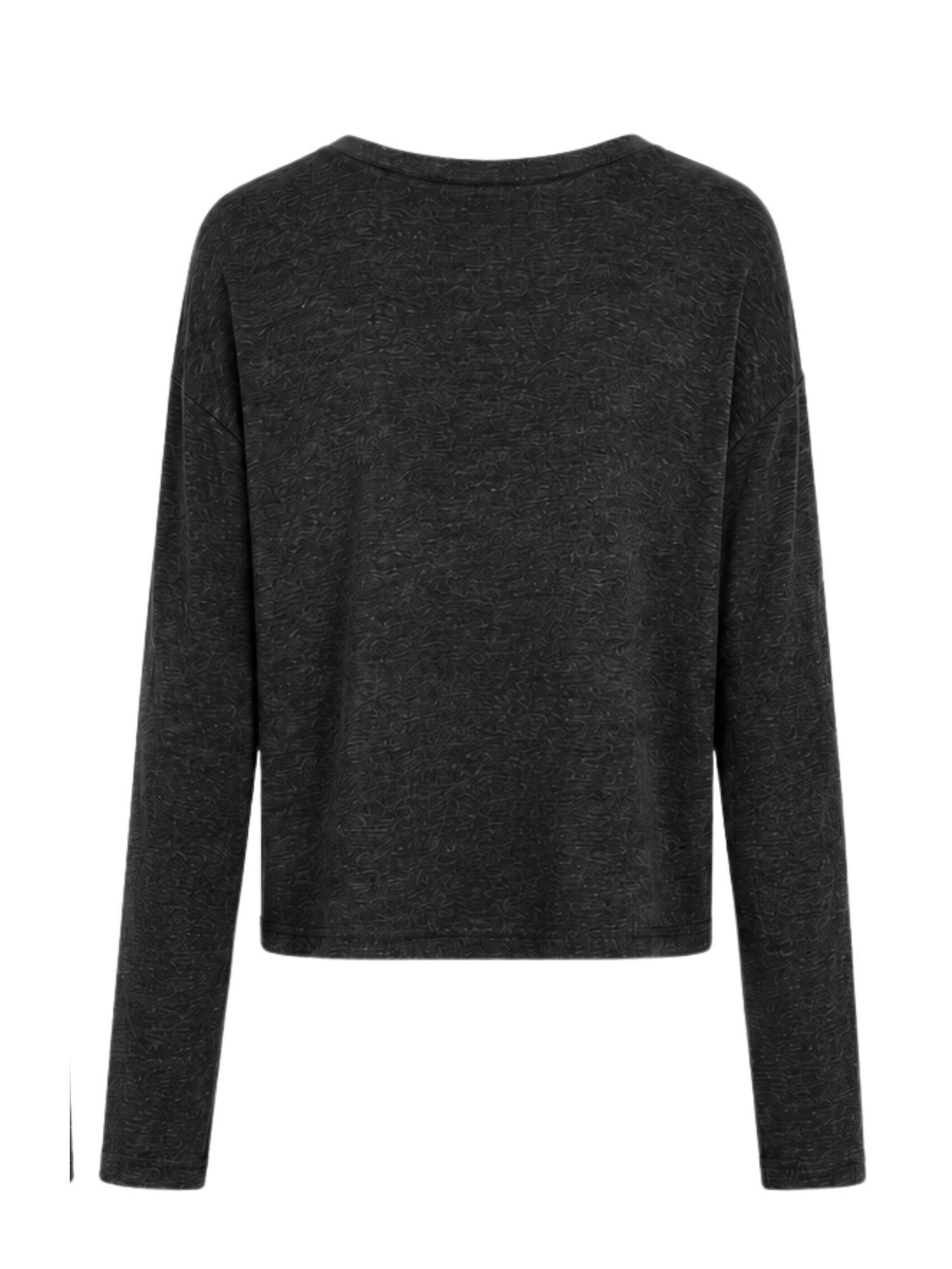 Hemp / Bamboo Long Sleeve Lounge Tee - Black