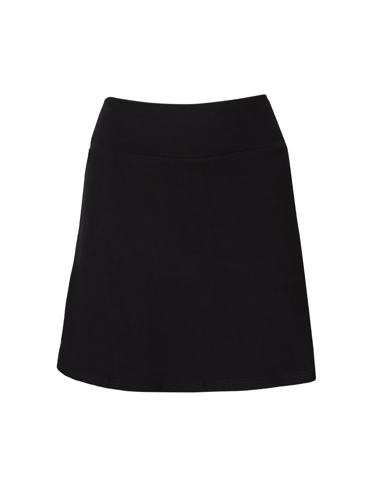 black women's skort, skirt with hidden bike shorts underneath, women's bamboo clothing