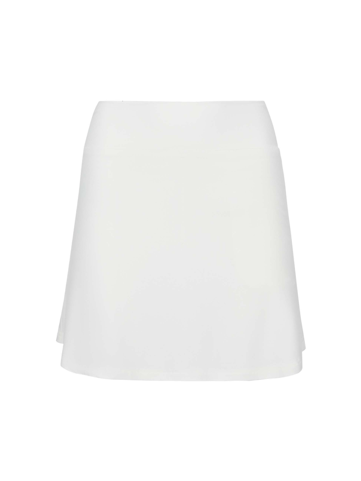 Cream women's skort, skirt with hidden bike shorts underneath, women's bamboo clothing