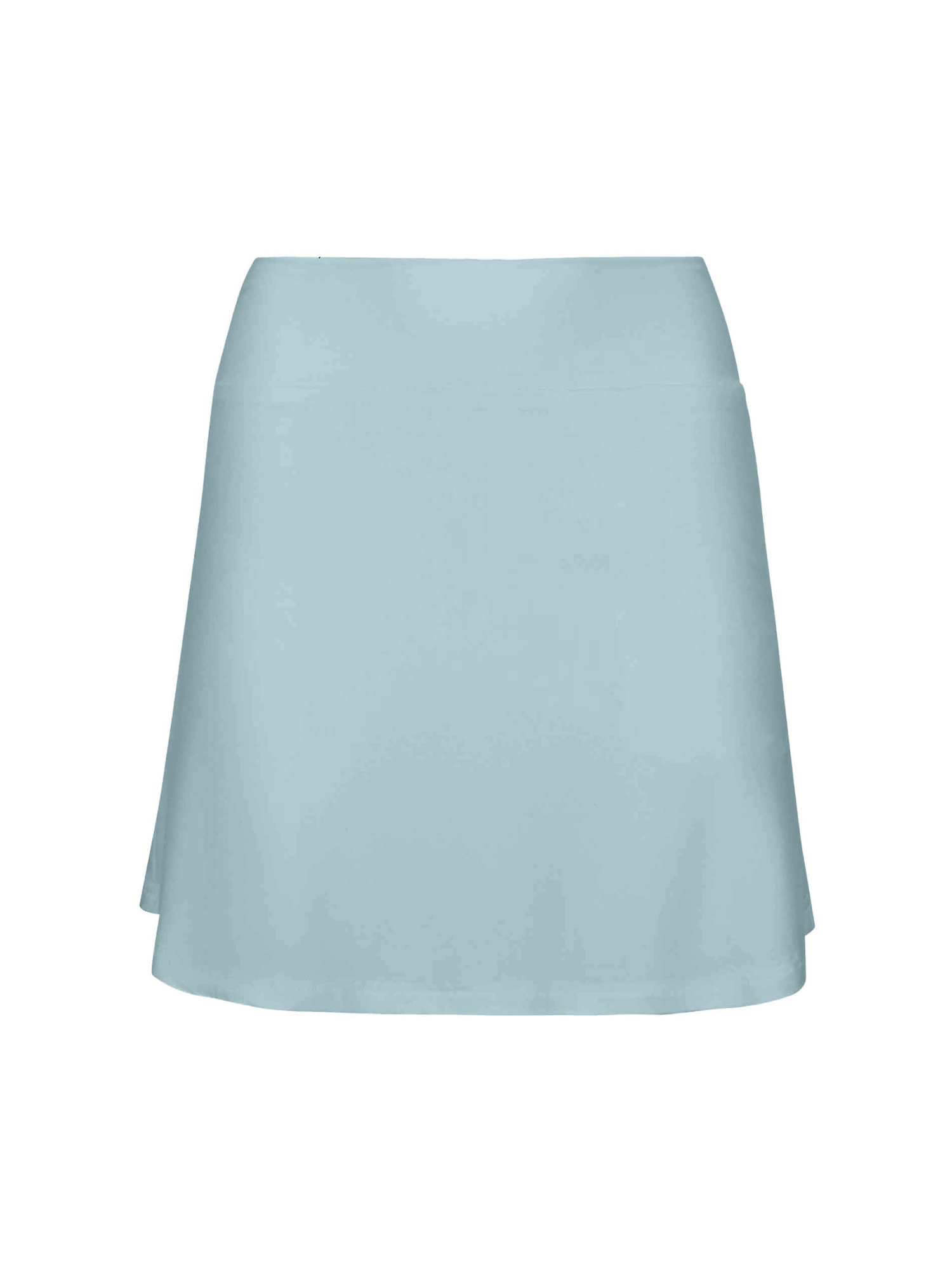 light Topaz blue women's skort, skirt with hidden bike shorts underneath, women's bamboo clothing